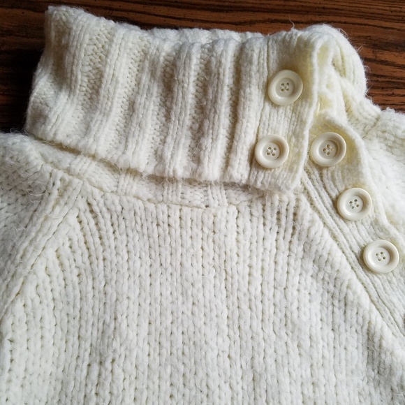 Y2K H&M Knit Button Fuzzy Sweater M - Picture 3 of 8